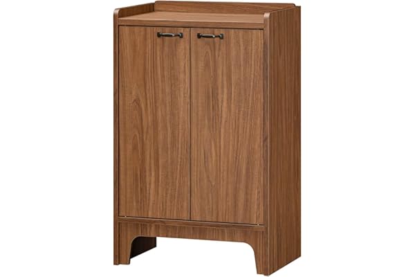 白井产业 柜子 带门 棕色 约宽60 深30 高90 cm (axa-9055dbr 水果色)